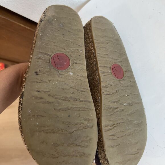 Haflinger Wool Cork Grizzly Clog Women’s 39 Purple Slipper Comfort - Picture 5 of 9